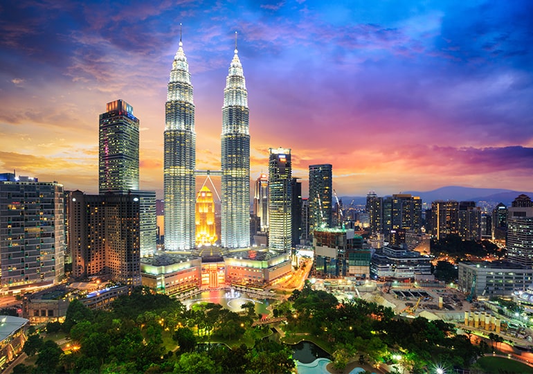 Petronas Twin Towers in Kuala Lumpur, Malaysia