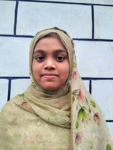 Borsha of the 2023 Goal Girl programme, Bangladesh