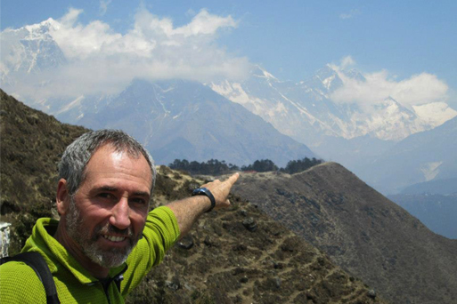 Horacio Cunietti, ready to take on Everest. Horacio Cunietti, ready to take on Everest.
