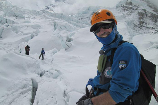 Horacio Cunietti, enjoying the Khumbu Icefall