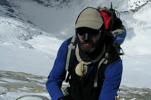 Horacio Cunietti climbing Mount Aconcagua