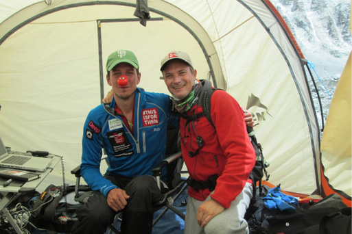 Horatio Galanti of Breeze Expedition and Daniel Hughes for Red Nose Horatio Galanti of Breeze Expedition and Daniel Hughes for Red Nose