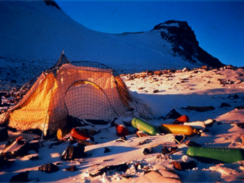 Oxygen cylinders on Everest