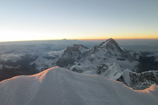 Setting out for the Everest in the early morning