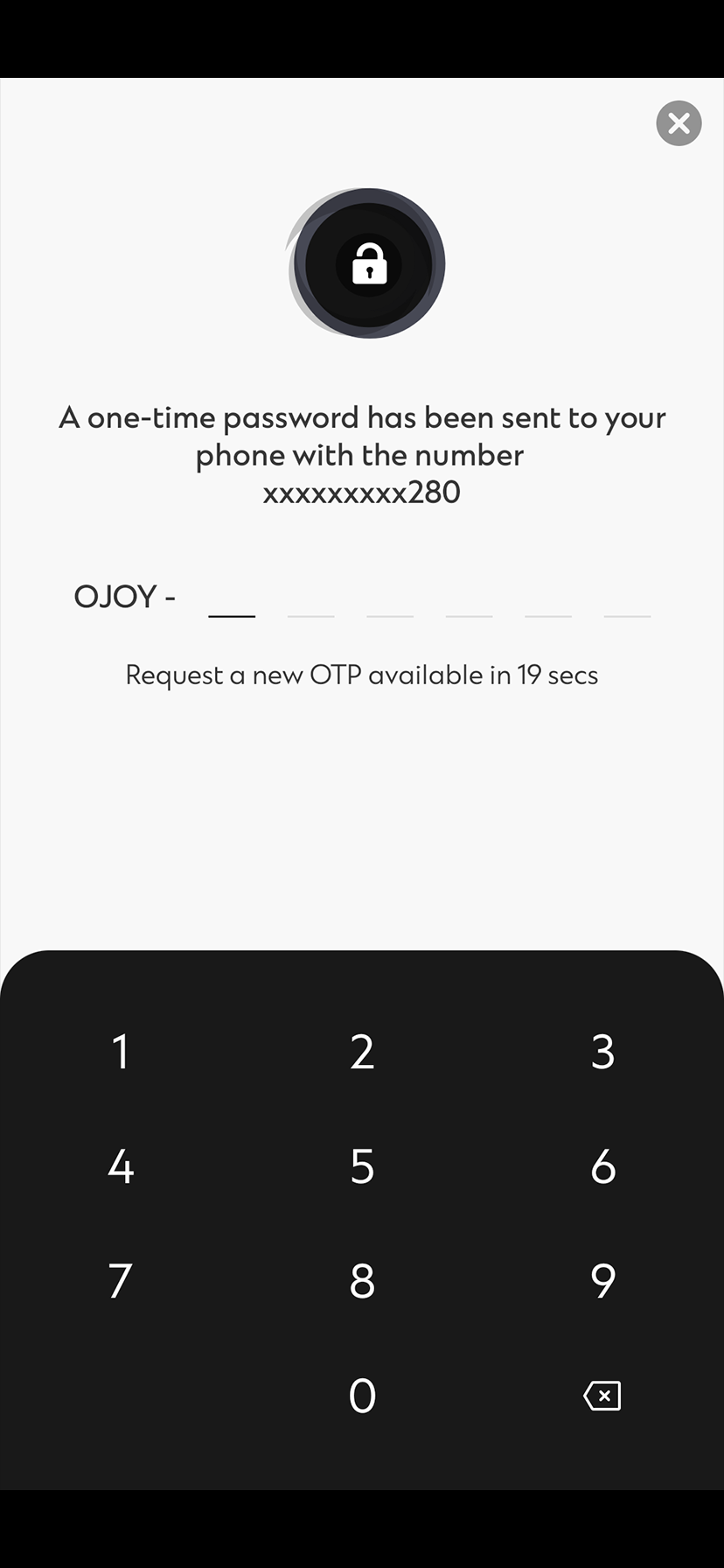 How to register SC Mobile Key Step 4