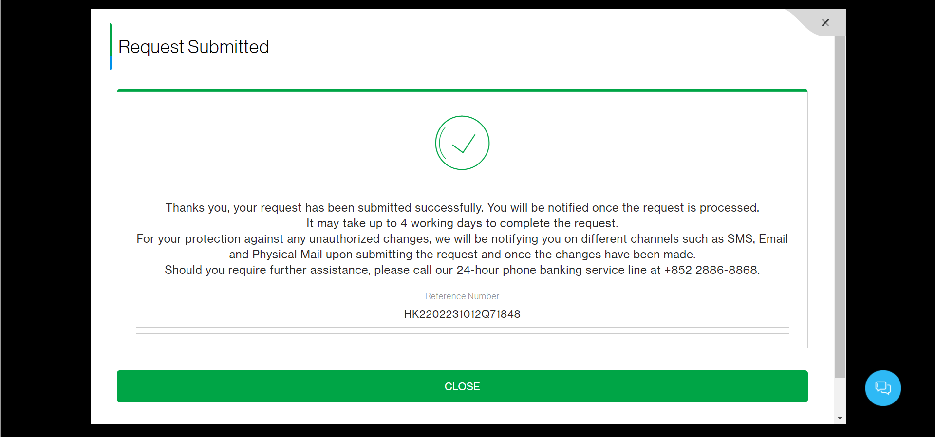 Step 5 of register or update email address on Online Banking.
