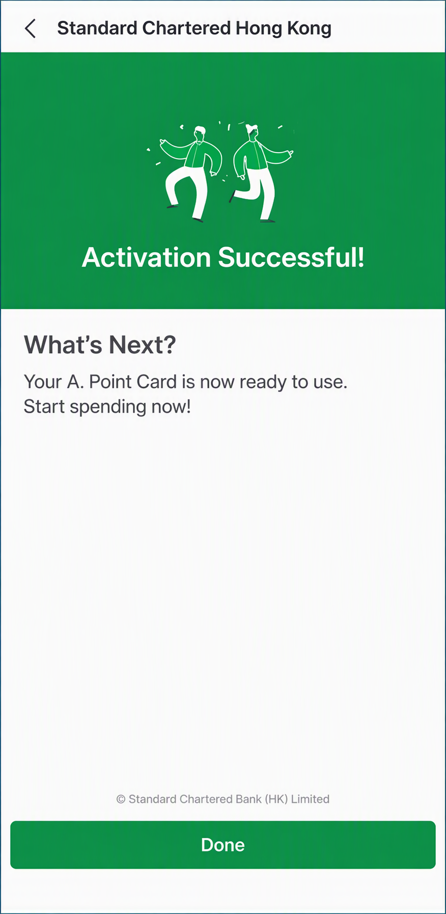 Step 4 - Activation completed