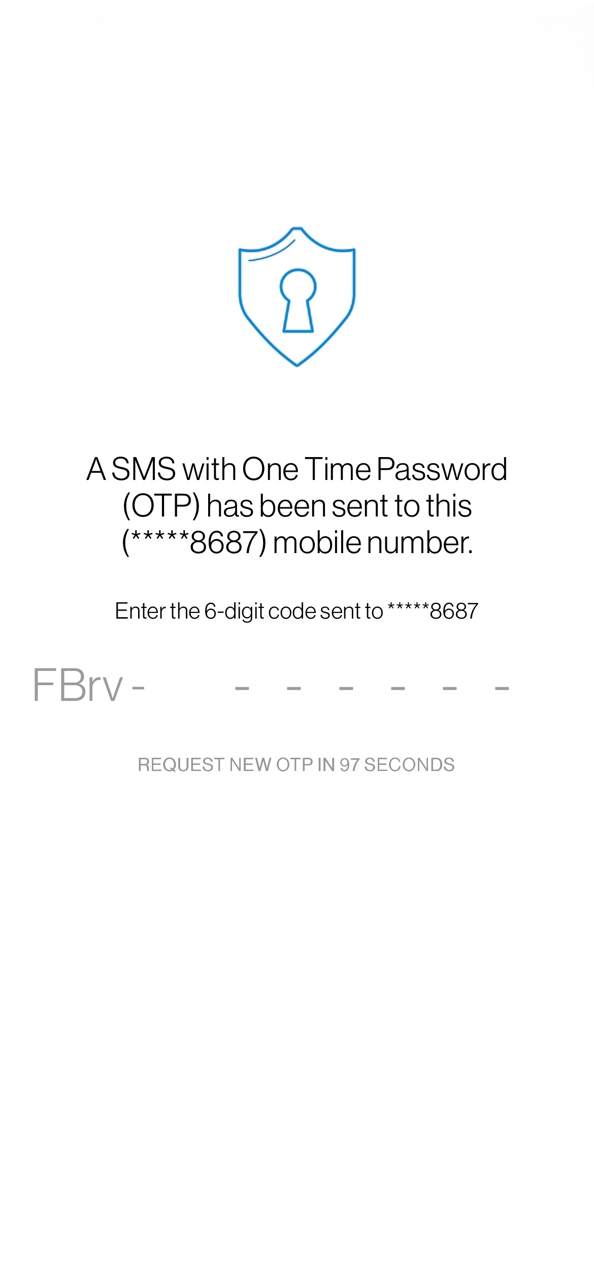 step 9 - Fill in some personal details and verify your mobile number with a One-Time Password (OTP)​