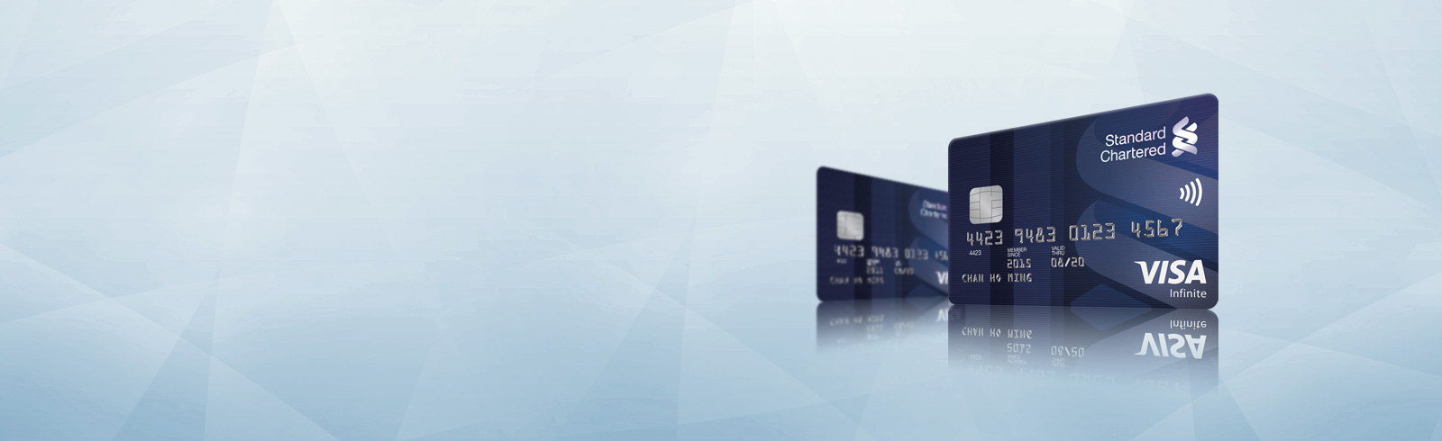 渣打Visa Infinite信用卡卡面