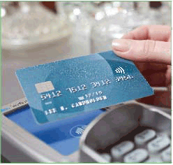 wave your card on the card reader at close range