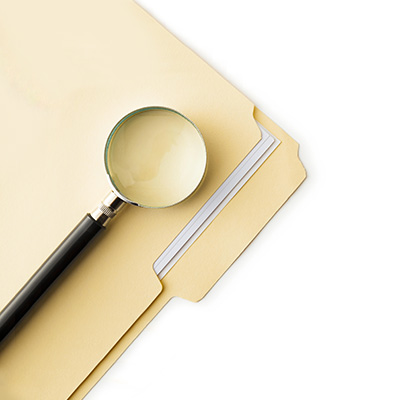 Loupe on the file