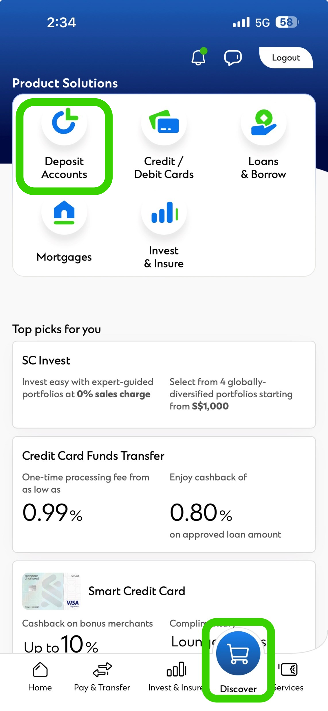 mobile time deposit