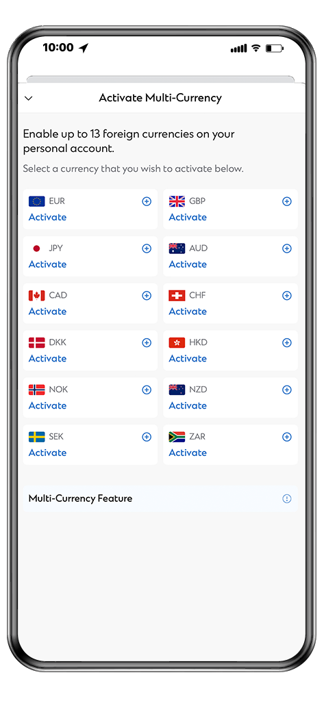 Enable Multi-Currency features step 2