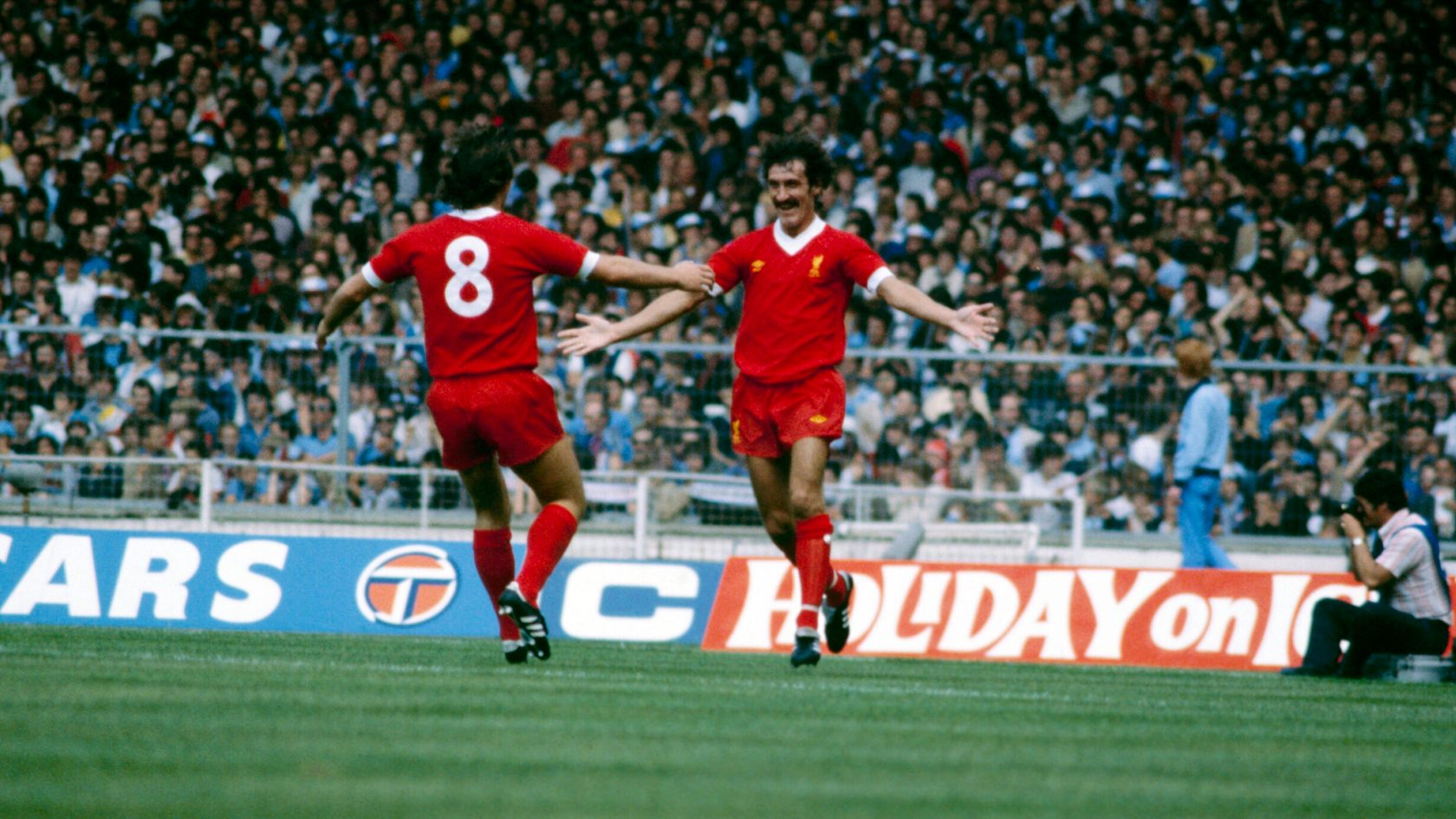 Terry McDermott at Wembley, London in August 1979 Arsenal v LFC