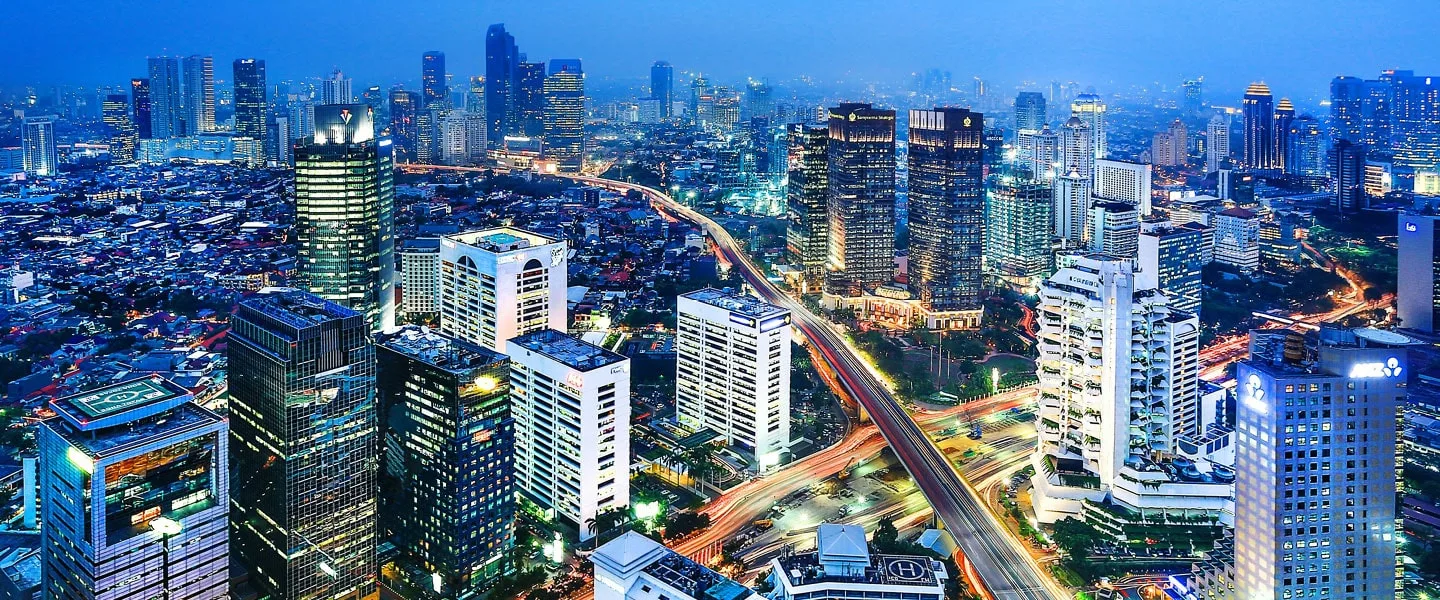 Sky view of a city