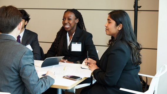 Employee's at an event