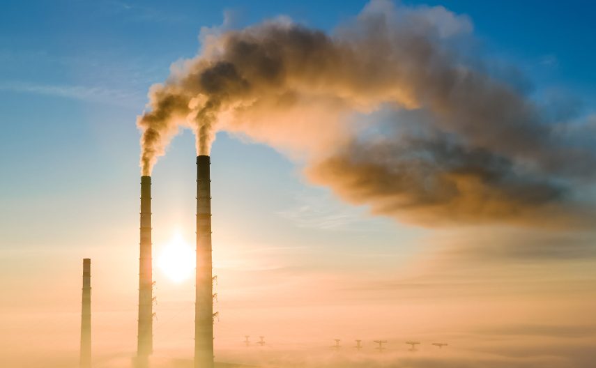 Two thermal coal towers.