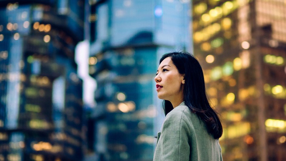 An affluent investor in a city.