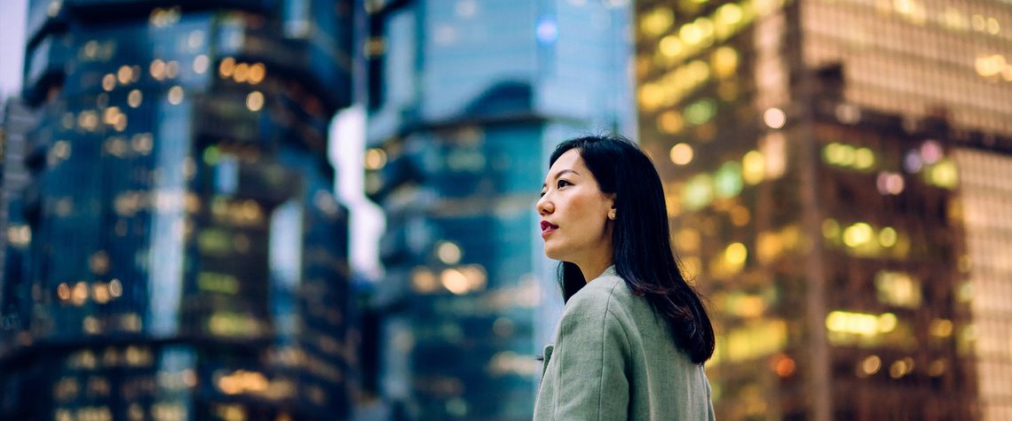 An affluent investor in a city.