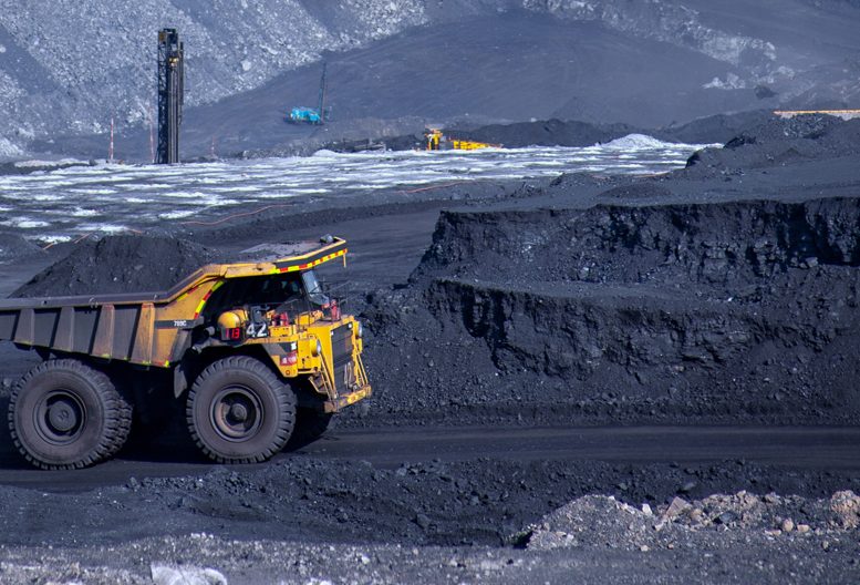 A working coal mine.