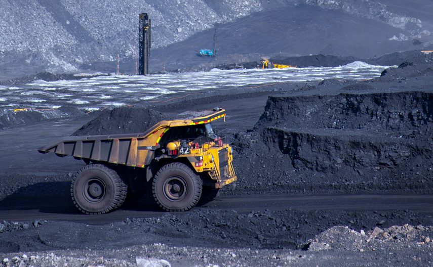 A working coal mine.