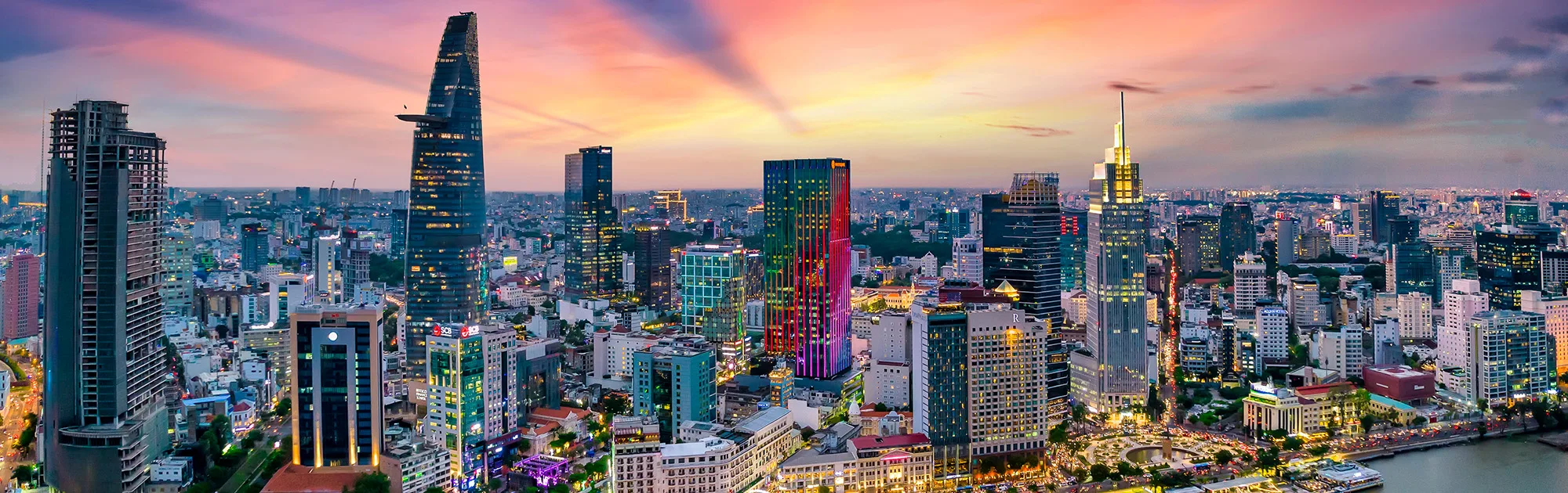 Sky view of a city 