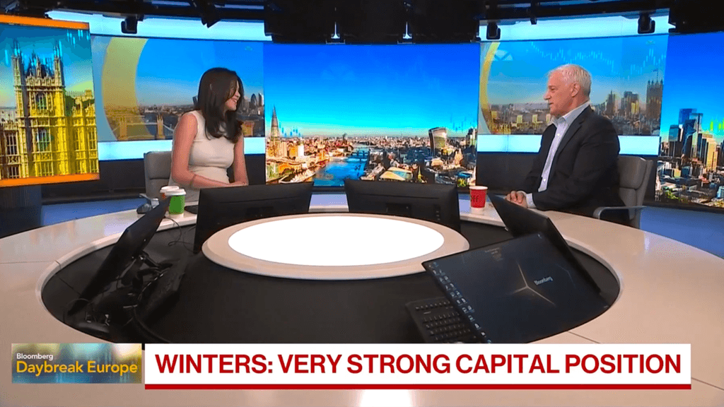 Bill Winters appears on Bloomberg's Daybreak Europe programme.