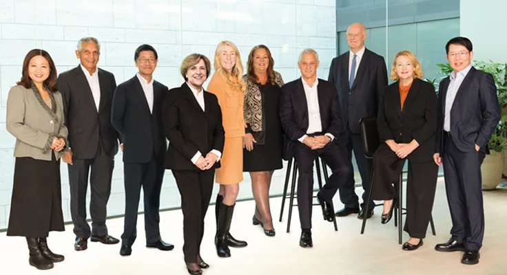 The Standard Chartered Board in the Basinghall office in London.