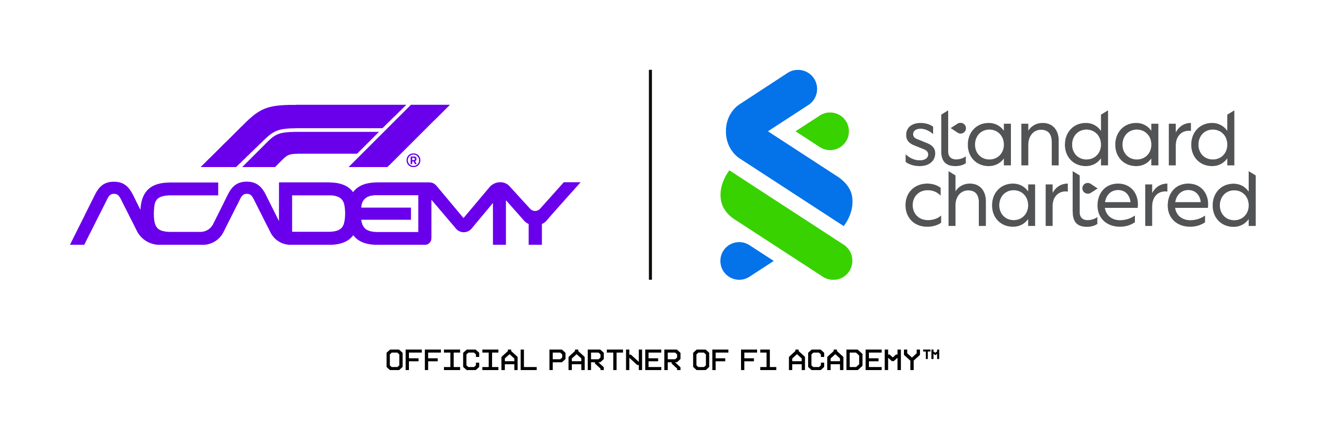 F1 Academy Standard Chartered partnership logo