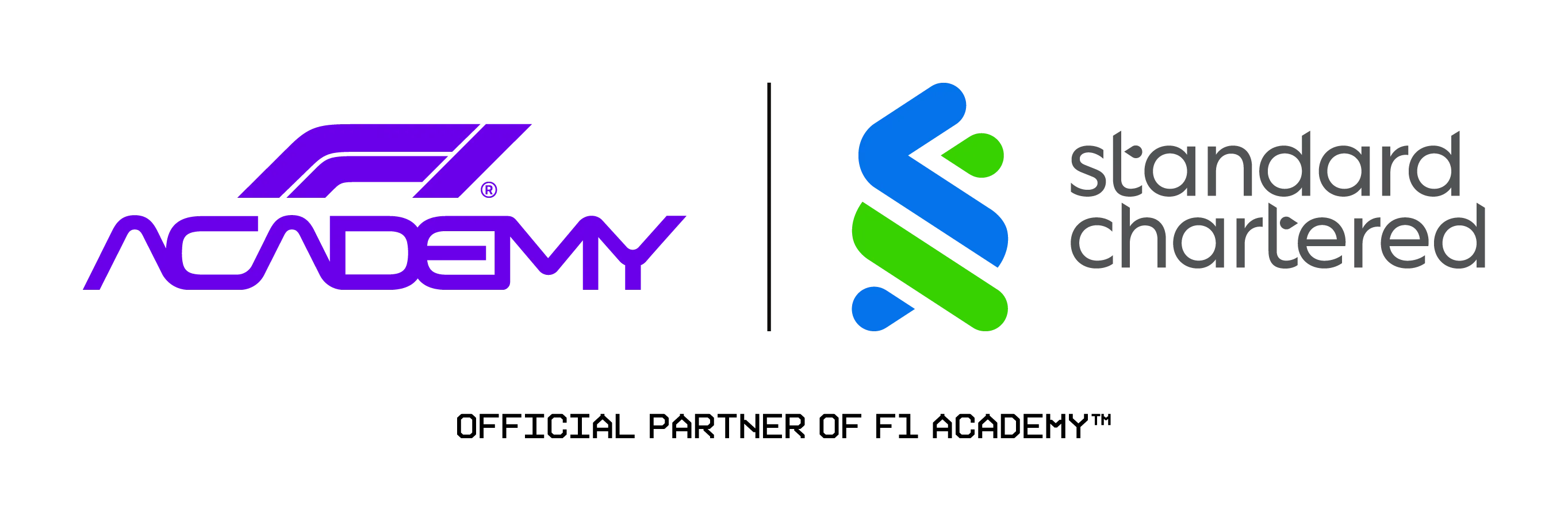 F1 Academy Standard Chartered partnership logo