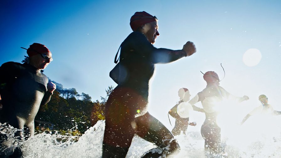Person participating in race