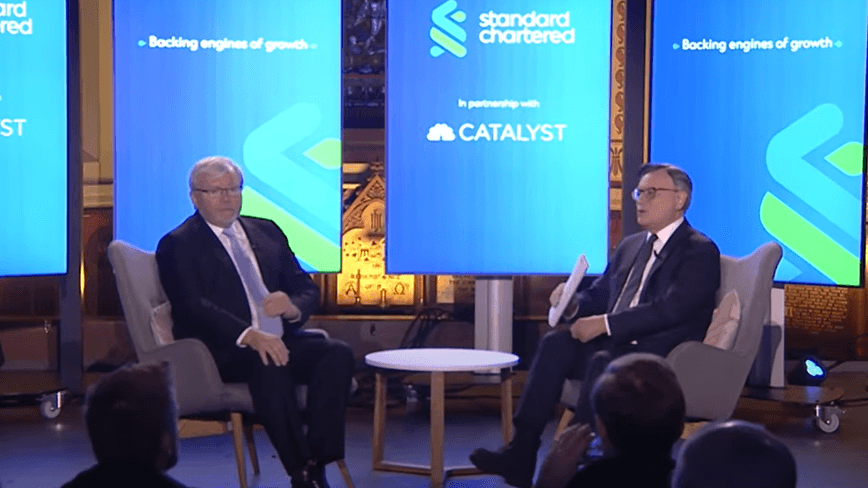 CNBC Davos panel global trade growth Jose Vinals