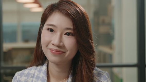 A person smiling