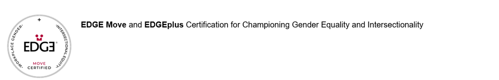 Edge move and Edge Plus certificate for championing gender equality and intersectionality