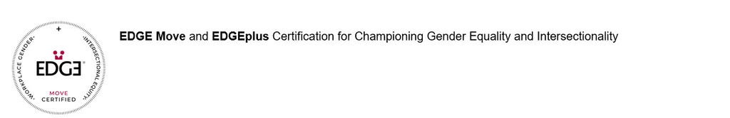 Edge move and Edge Plus certificate for championing gender equality and intersectionality