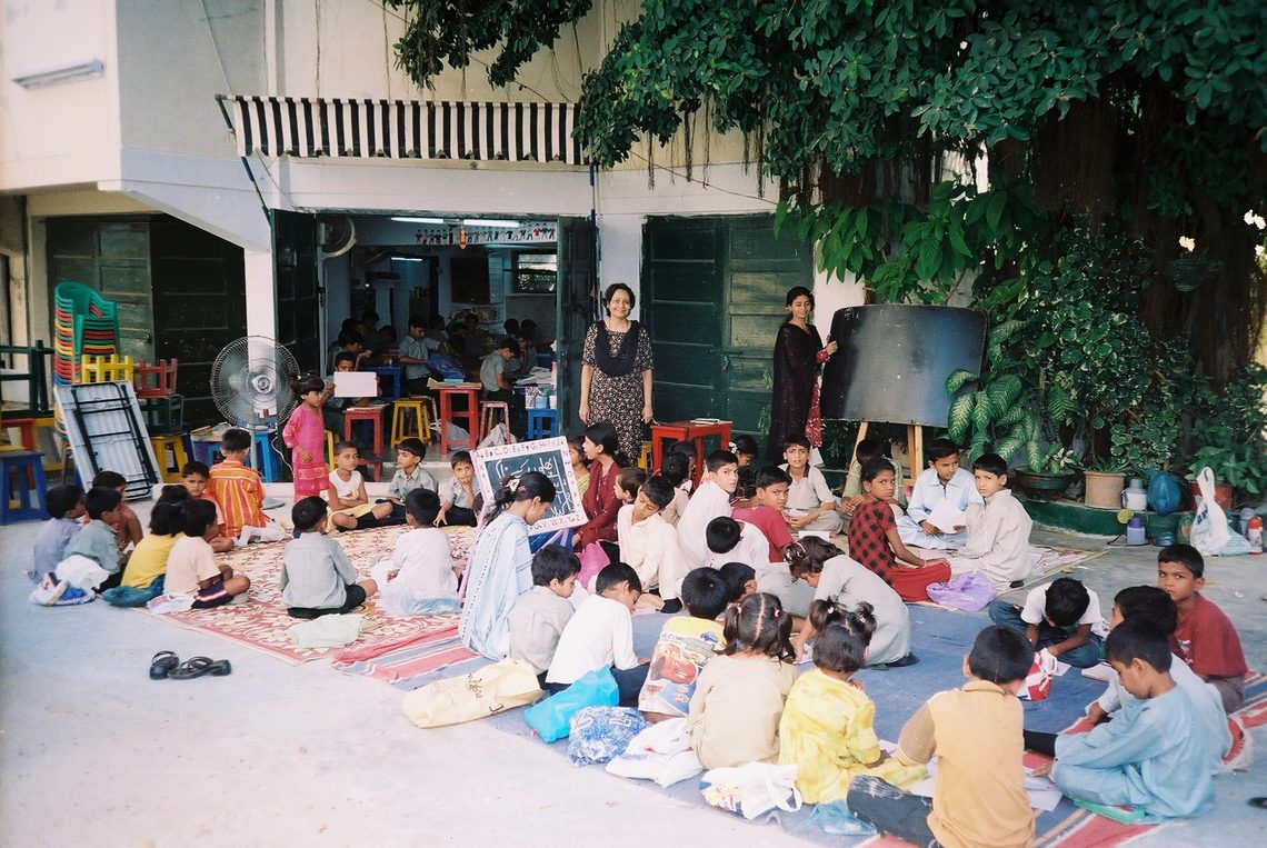 Teaching children outside
