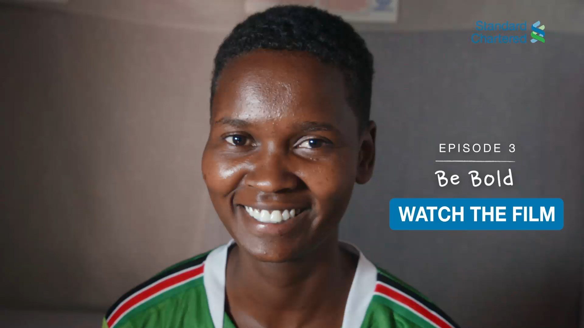 A smiling woman