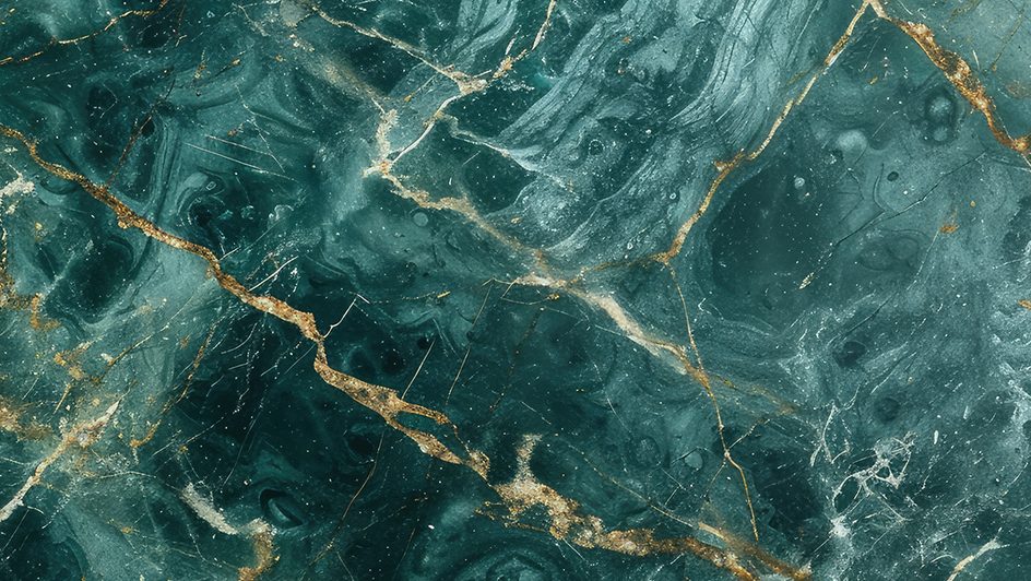 Marble background shot through with gold.