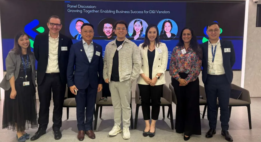 A group of employee in Hong Kong office
