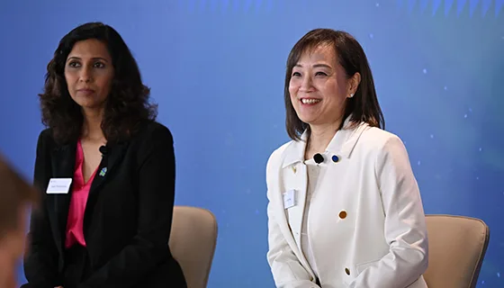 Judy Hsu presents on Day 1 of the 2026 Standard Chartered Investor Event.