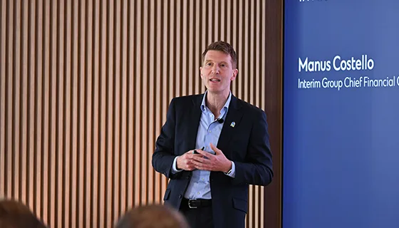 Manus Costello presents at the Standard Chartered 2026 Investor Event.