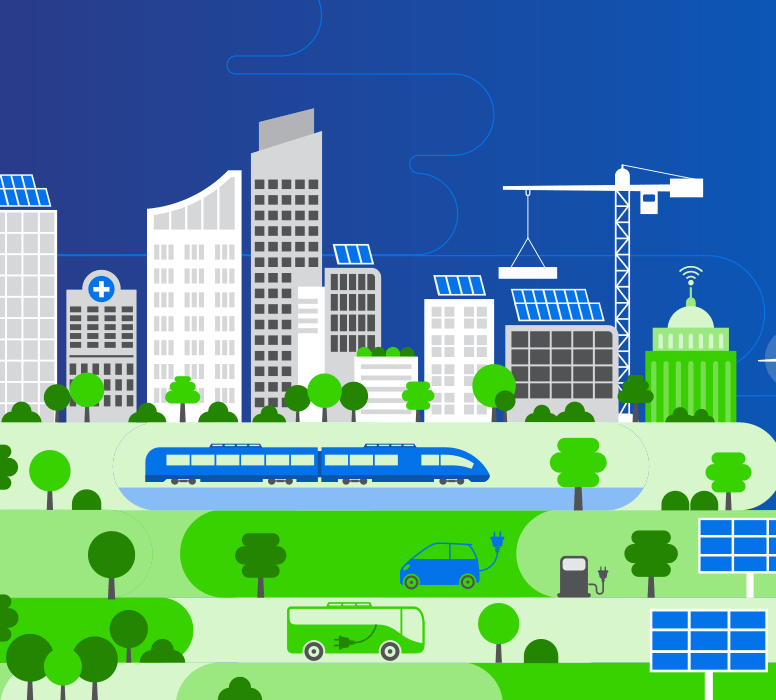 Illustration of a city