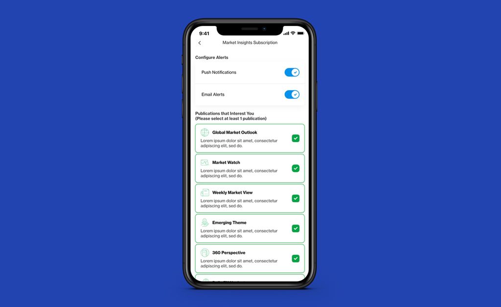 Private Banking app