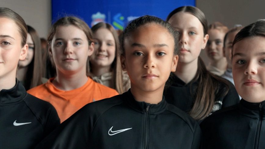 A group of girls