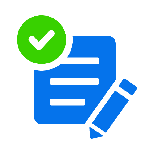 Icon showing policy and paperwork