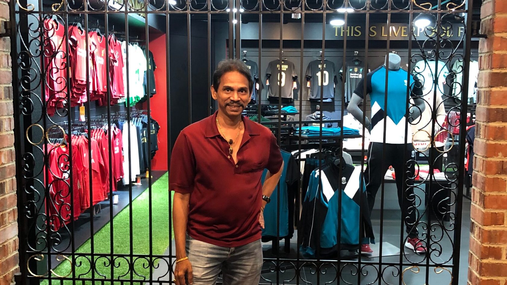 Rajen at an LFC store