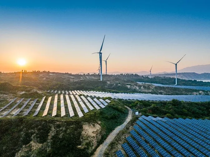 Image of windmills and turbines