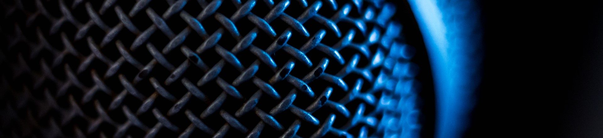 macro image of microphone
