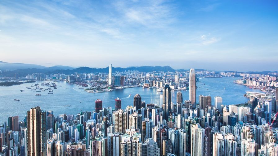skyline of Hong Kong
