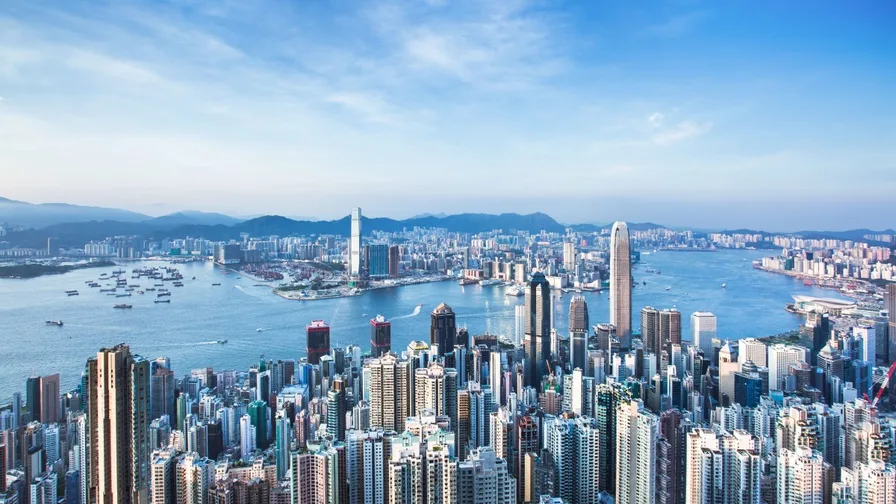 skyline of Hong Kong